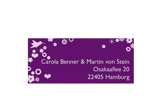 Absenderaufkleber "Blumenzauber"