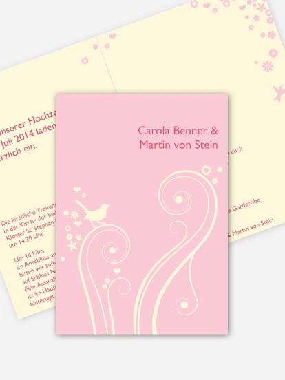 Hochzeitseinladung „Blumenzauber“