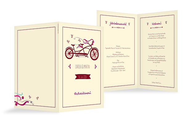 Hochzeitsmenü "Tandem"