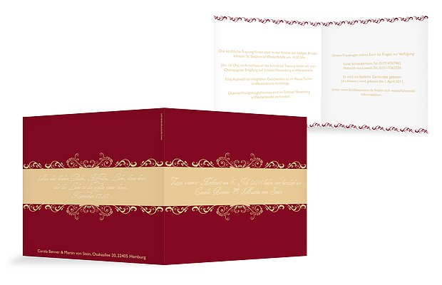 Hochzeitseinladung „Klassik“