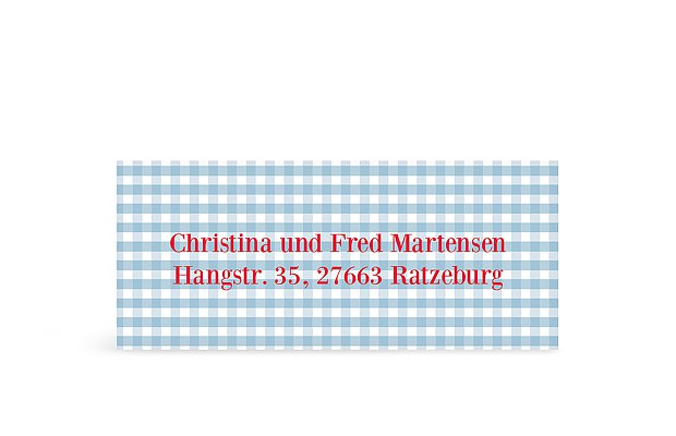 Adressaufkleber "Bettdecke"