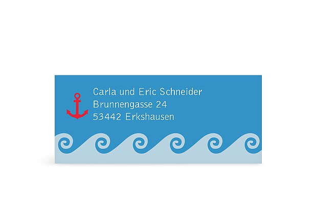 Adressaufkleber "Segelboot"