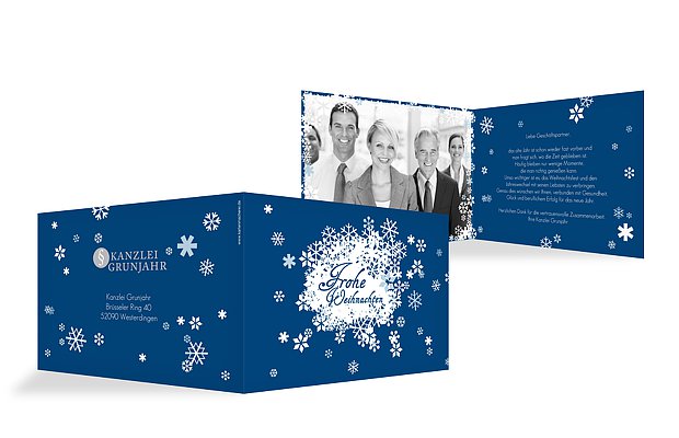 Weihnachtskarten „Schneeball“