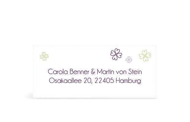 Absenderaufkleber "JA"