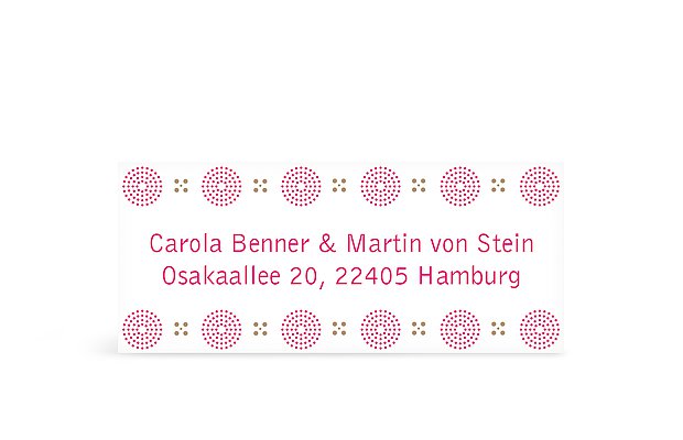 Absenderaufkleber "Kreuzpunkte"