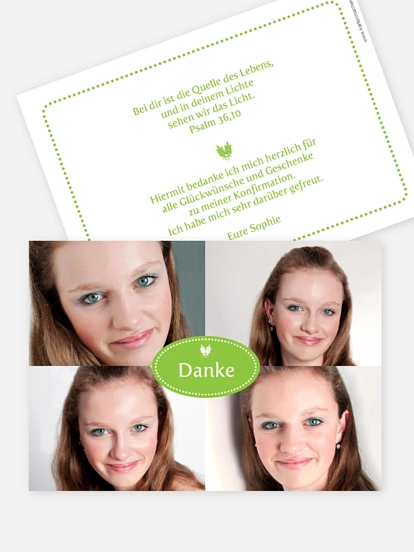 Danksagung Konfirmation „Ähre“