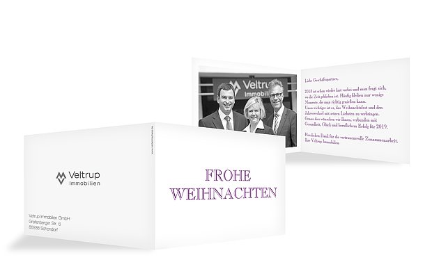 Weihnachtskarten „Schriftlich“