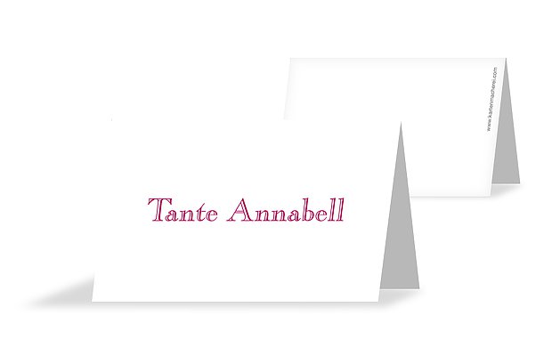 Tischkarte Taufe "Schriftlich"