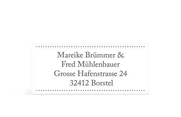 Absenderaufkleber "Schreibklar"