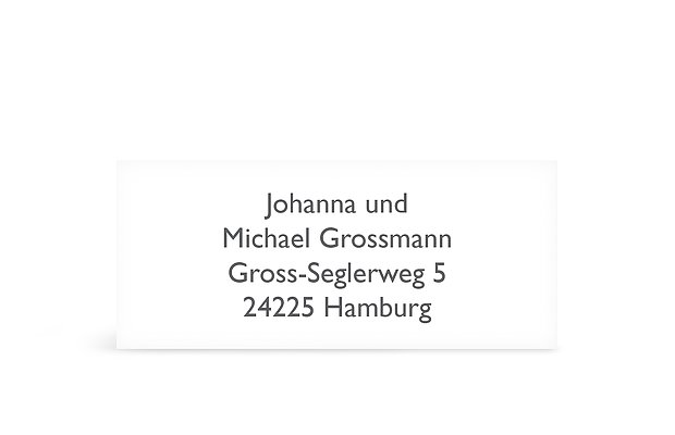 Absenderaufkleber "Blanko"