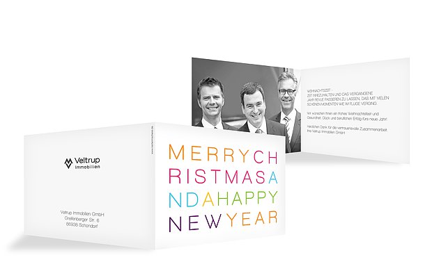 Weihnachtskarten "Merry XMAS"