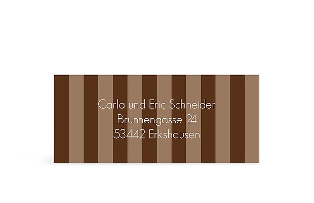 Adressaufkleber "Gestreift"