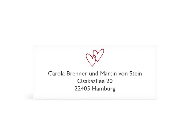 Adressaufkleber "Herz"