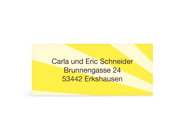 Absenderaufkleber "Retro"