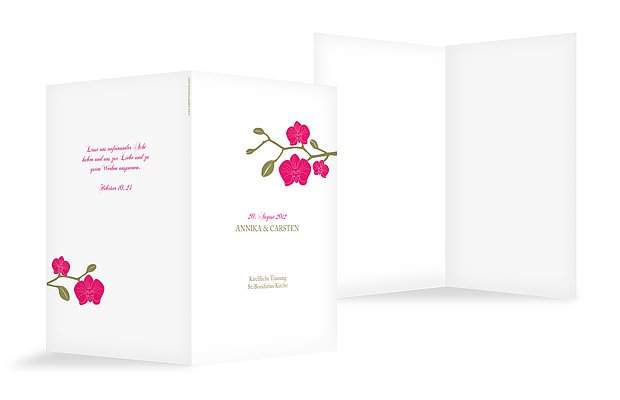 Kirchenheft "Orchidee"