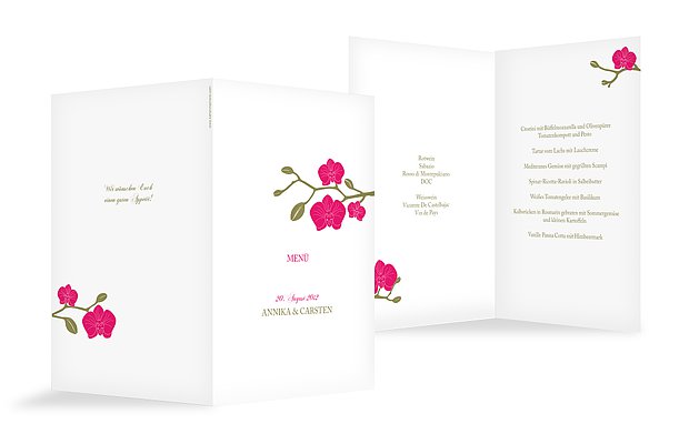 Hochzeitsmenü "Orchidee"