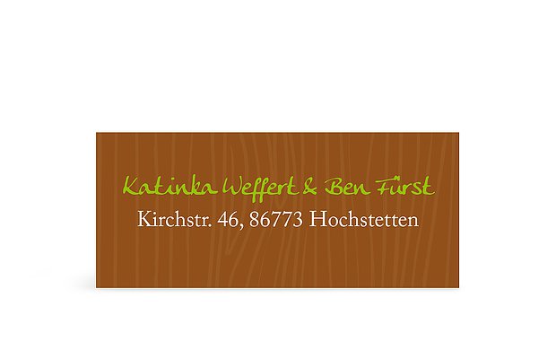 Absenderaufkleber "Zünftig"