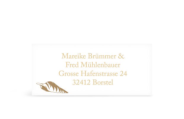 Absenderaufkleber "Beach"