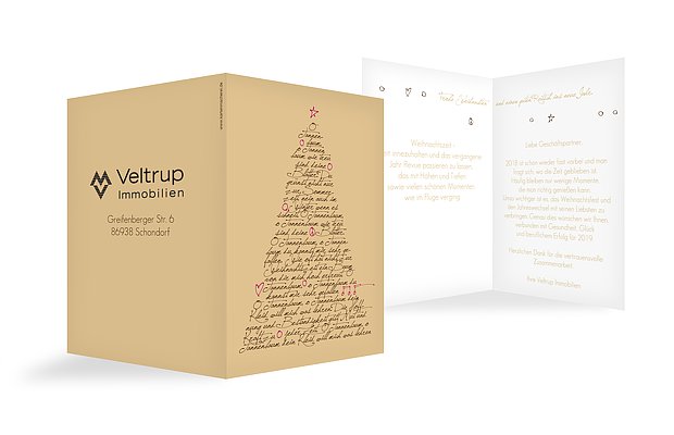 Weihnachtskarte "O Tannenbaum"