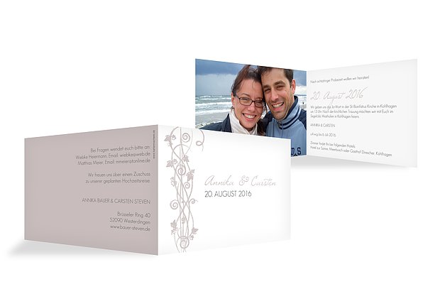Hochzeitseinladung "Ranke"
