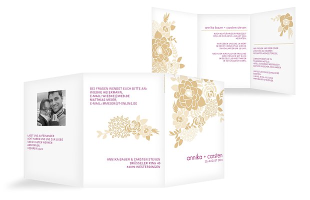 Hochzeitseinladung "Camelia"