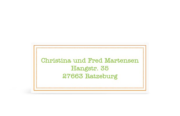 Adressaufkleber "Kästchen"