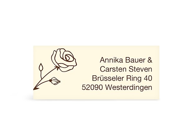 Adressaufkleber "Roses"