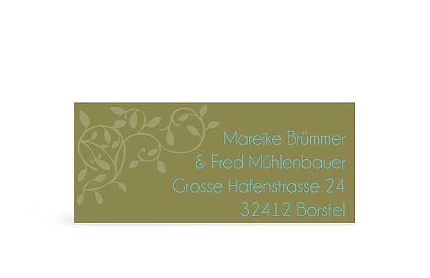 Absenderaufkleber "Romance"