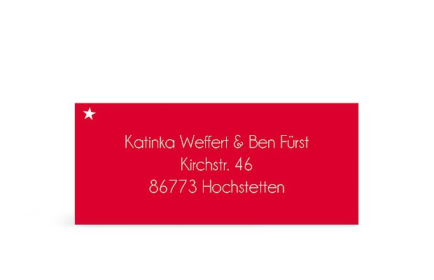 Adressaufkleber „Kristallstern“