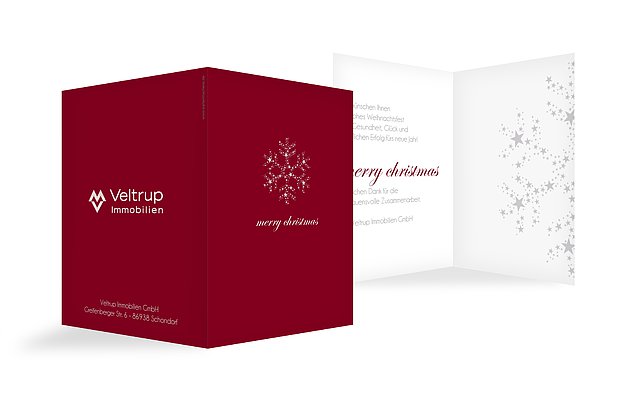 Weihnachtskarten „Kristallstern“