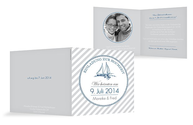 Hochzeitseinladung "Maritim"