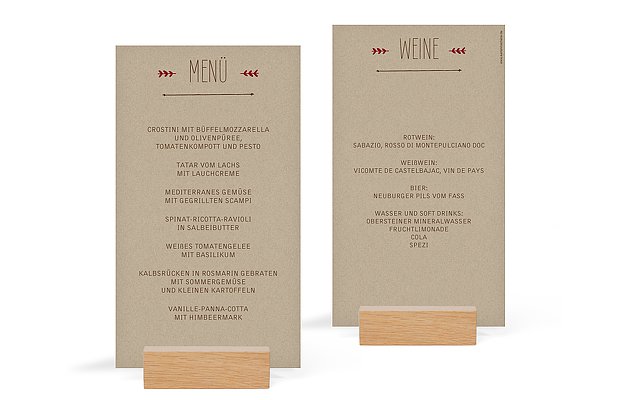 Hochzeitsmenü "Rustic Love"