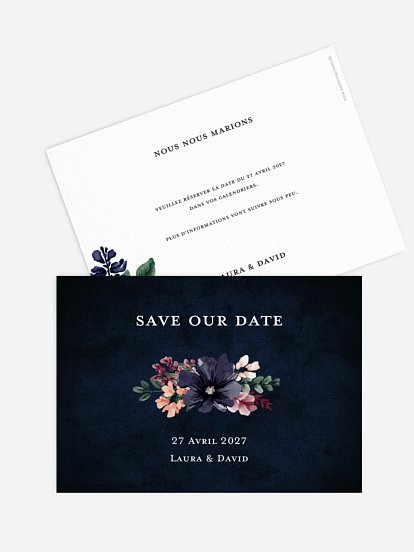 Save the date "Cadre floral"