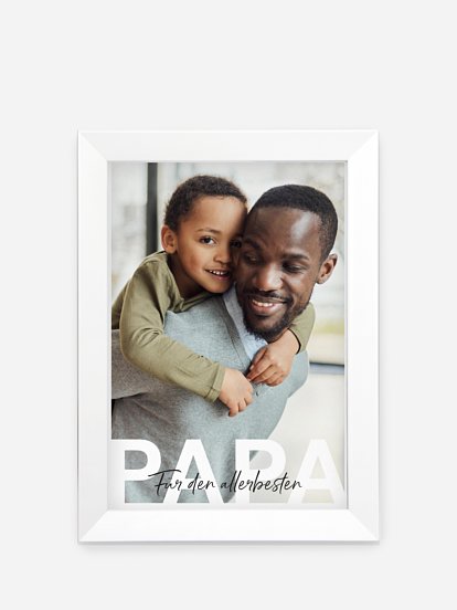 Poster Vatertag "Papa in Lettern"