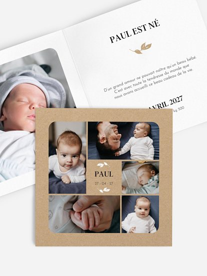 Faire-part naissance "Baby Gallery"
