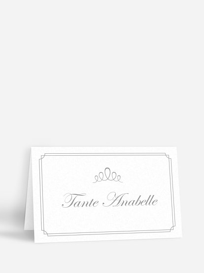 Tischkarte Hochzeit "Noblesse"