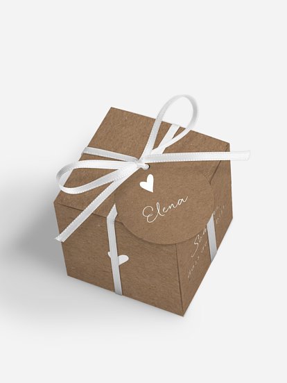 Gastgeschenkbox personalisiert "Liebesglück"