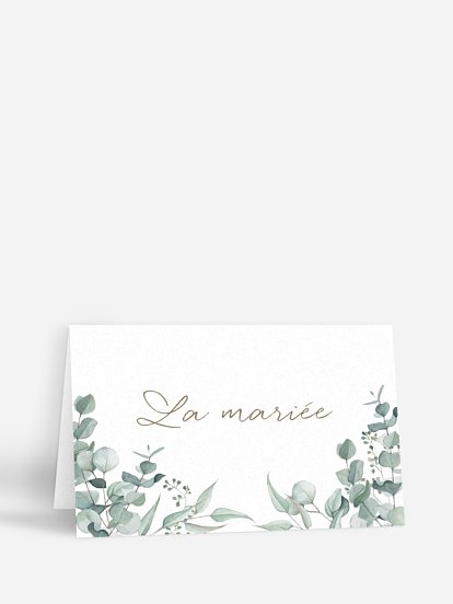 Marque-place mariage "Soft Greenery"