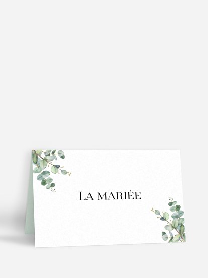 Marque-place mariage "Natural Greenery"
