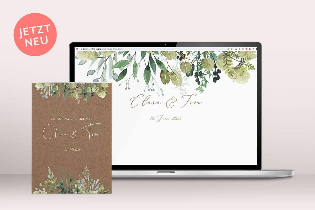 Hochzeitseinladung "Rustic Green Magic"