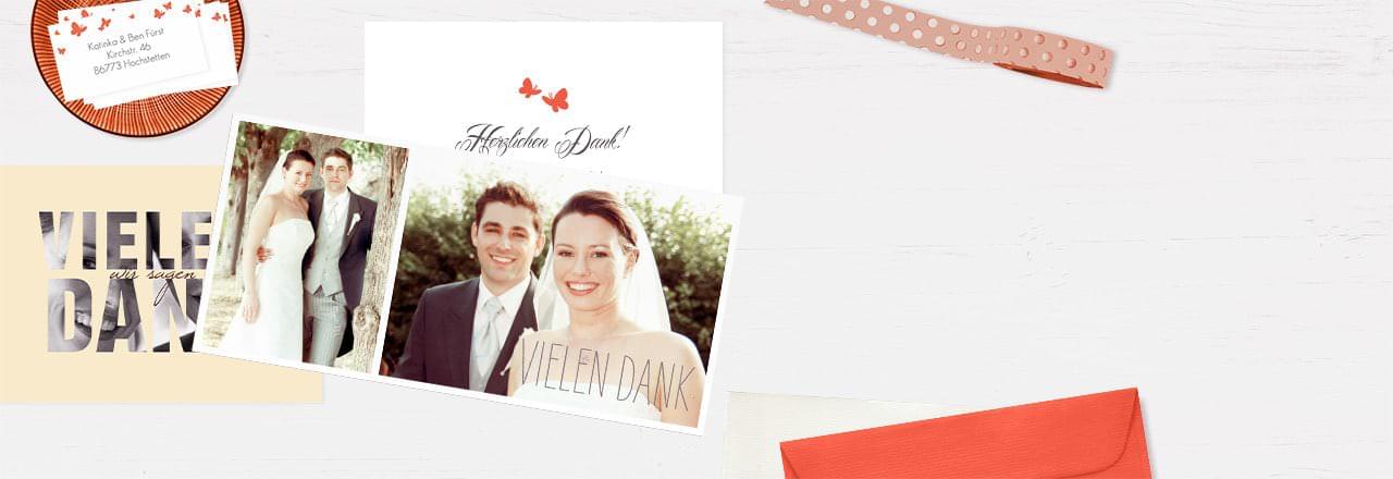 Dankeskarten Hochzeit