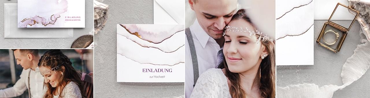 Hochzeitseinladungen Amethyst