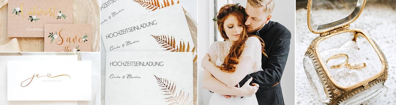 Hochzeitseinladungen Veredelung