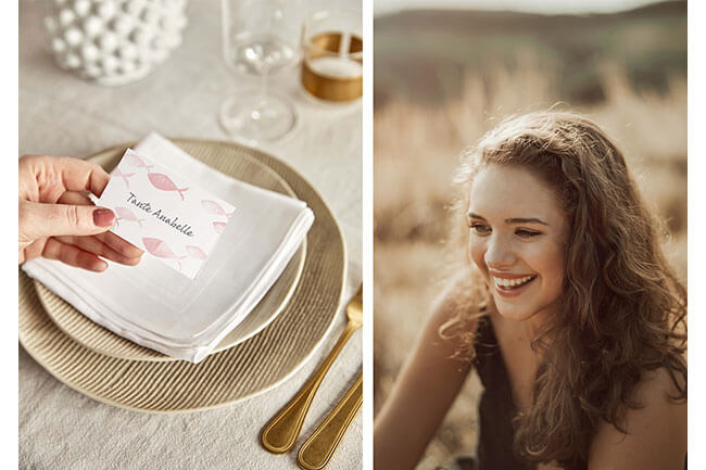 Tischkarten Konfirmation