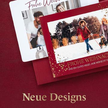 Weihnachtskarten selbst gestalten » mit Foto online bestellen
