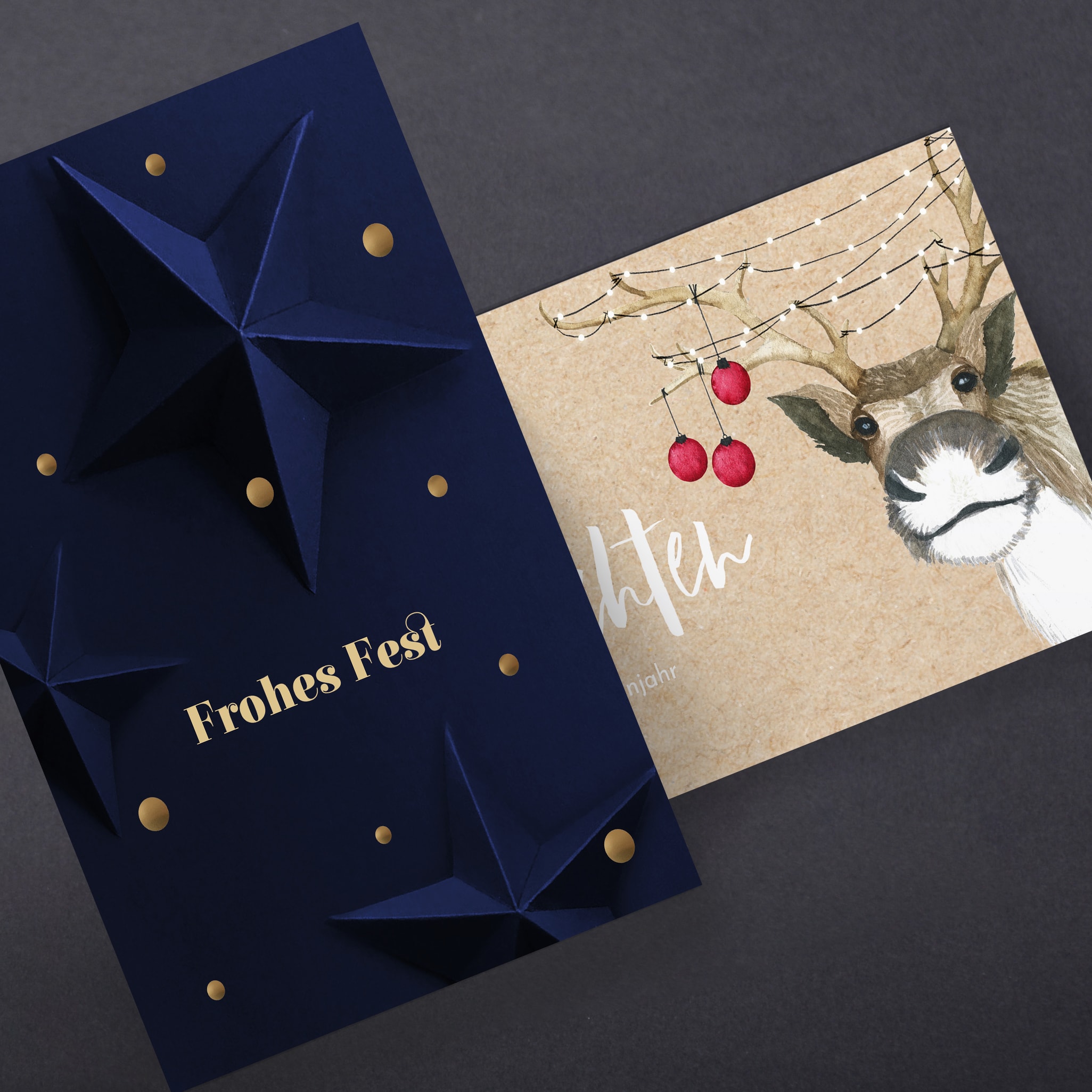 Geschäftliche Weihnachtskarten 2019 – mit Logo drucken