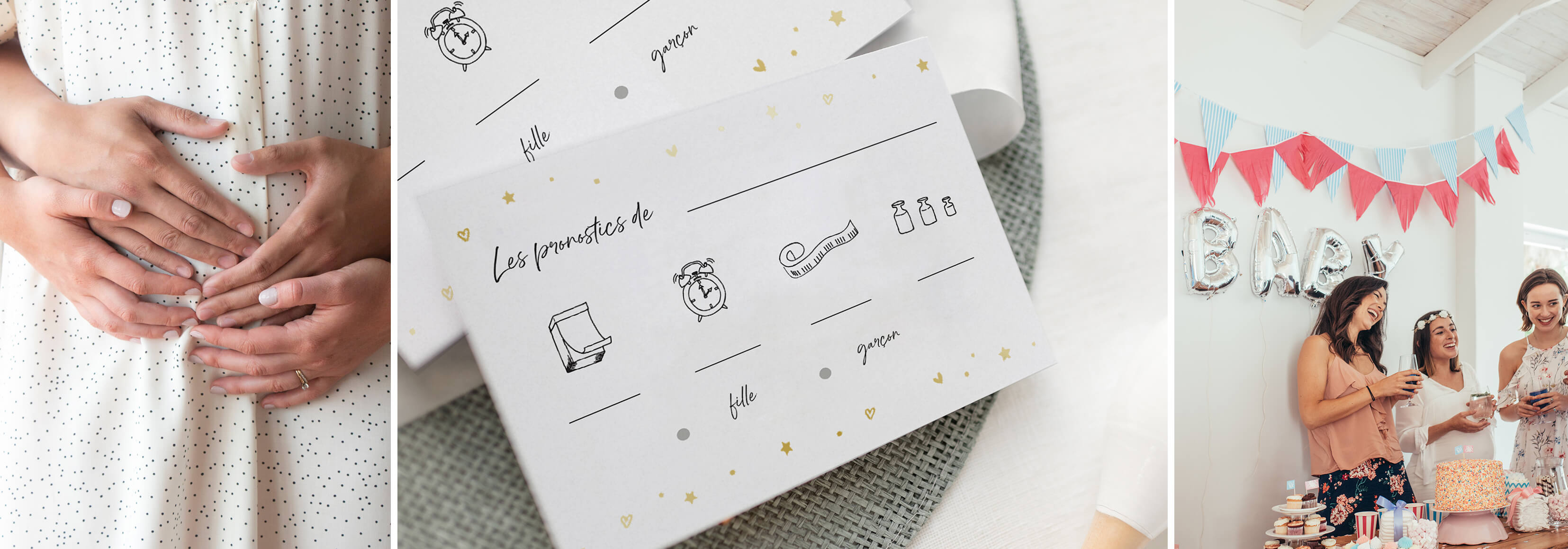 carte pronostics baby shower