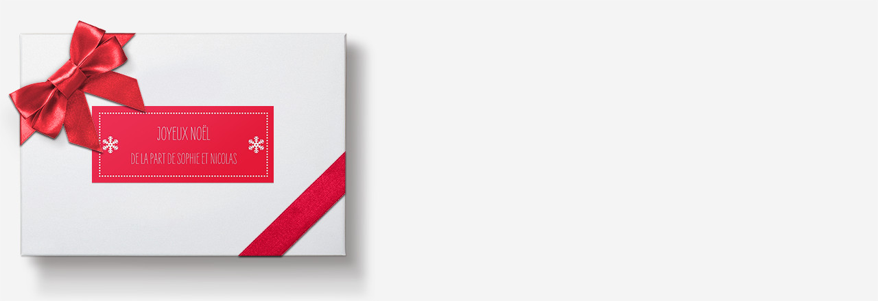 Étiquette pour vos cadeaux de Noël à personnaliser