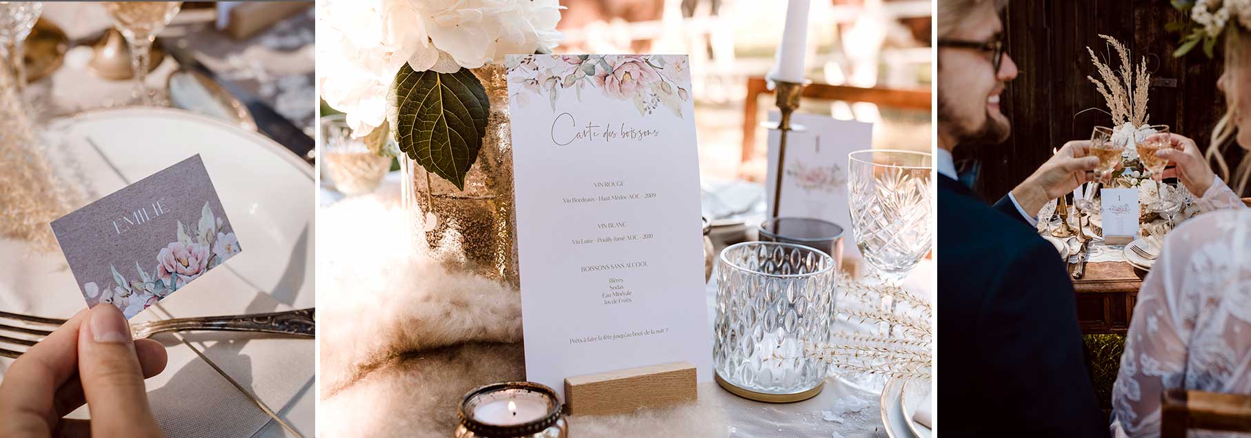 inspiration décoration table mariage