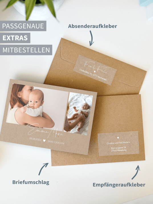 Geburtskarte Crafty